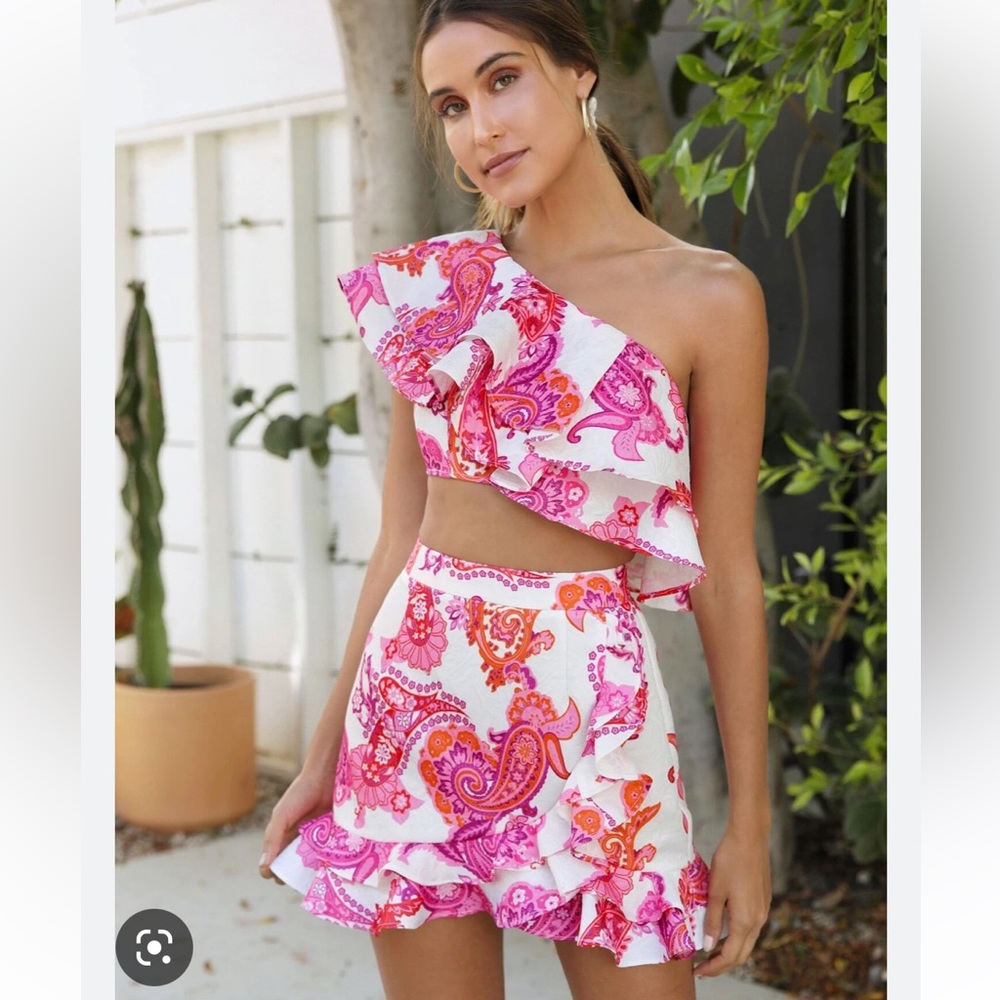 SHEIN medium skirt and crop top combo